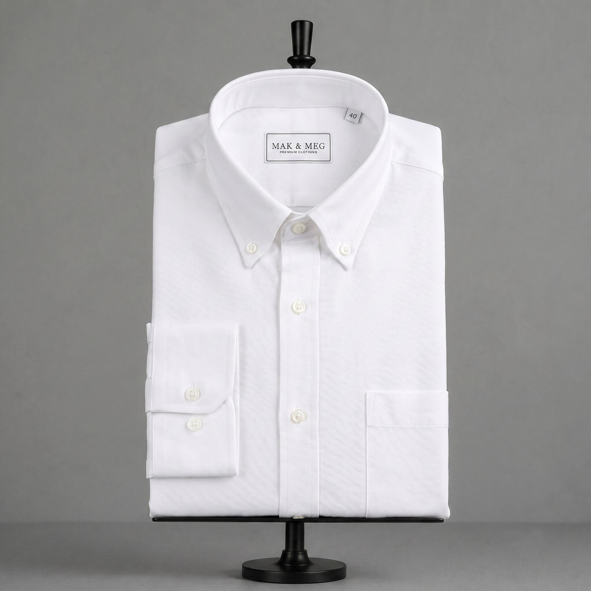 Pure Cotton Oxford White Shirt