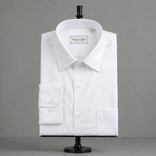Pure Cotton Poplin White Shirt