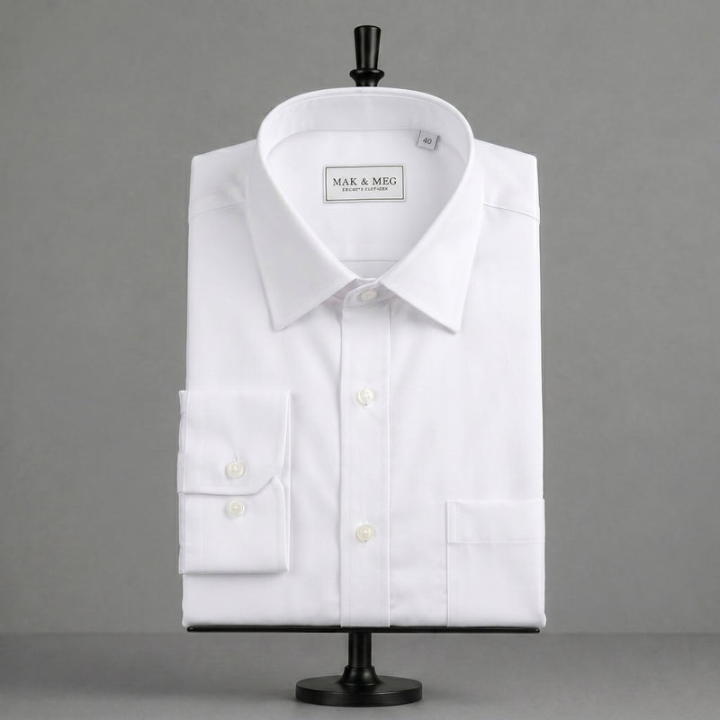 Pure Cotton Poplin White Shirt