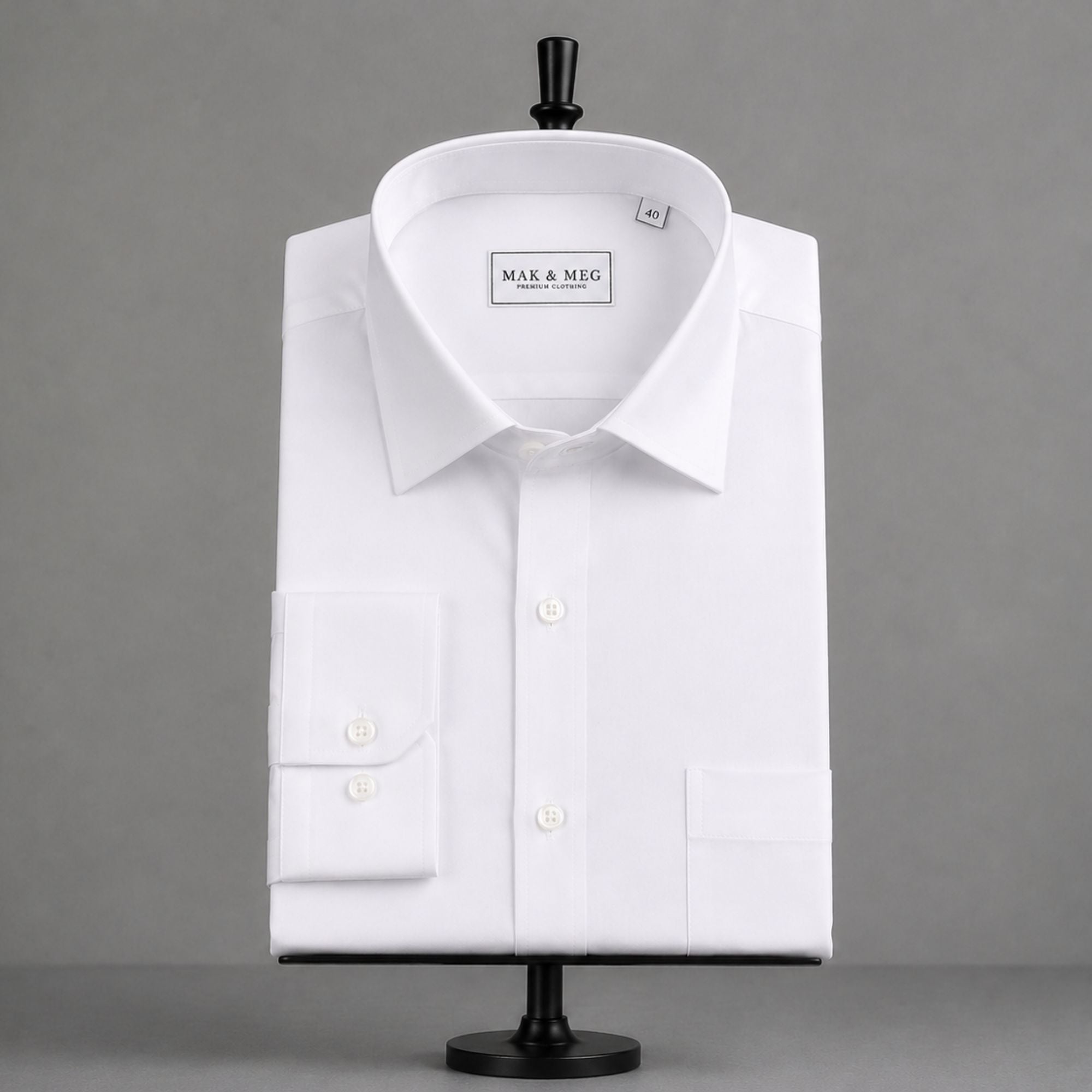 Pure Cotton Twill White Shirt
